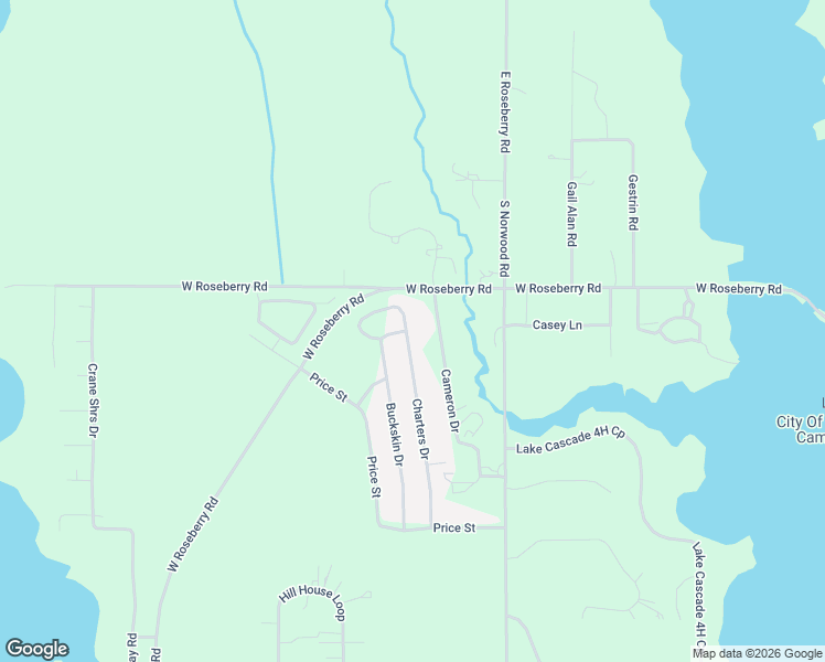 map of restaurants, bars, coffee shops, grocery stores, and more near 13127 Cameron Drive in Donnelly