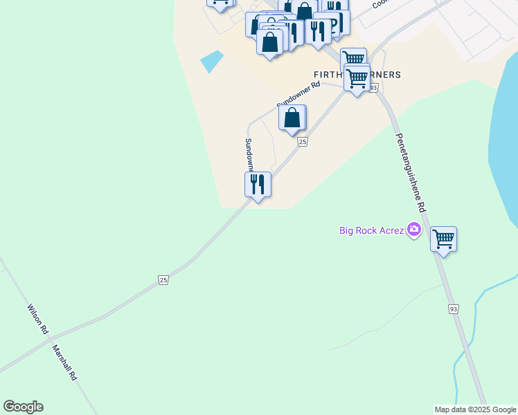 map of restaurants, bars, coffee shops, grocery stores, and more near 659 Balm Beach Road East in Midland