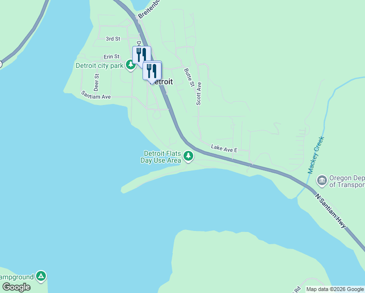 map of restaurants, bars, coffee shops, grocery stores, and more near 370 Detroit Road South in Detroit