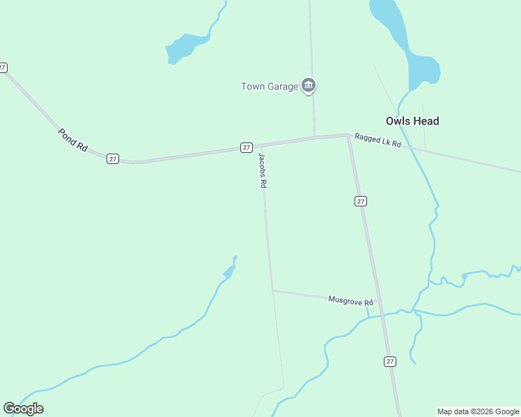map of restaurants, bars, coffee shops, grocery stores, and more near 35 Jacobs Road in Hogansburg