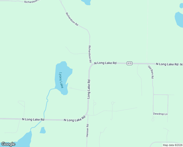 map of restaurants, bars, coffee shops, grocery stores, and more near 10901-10945 Long Lake Road in Traverse City