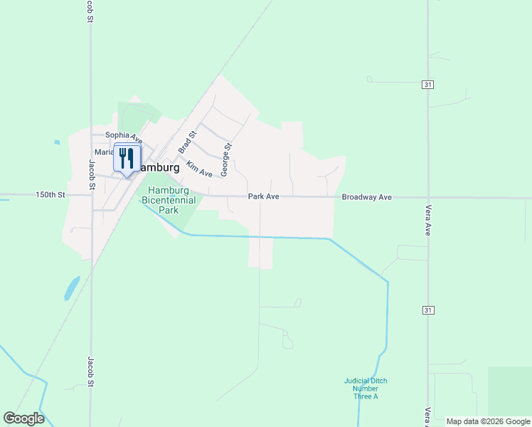 map of restaurants, bars, coffee shops, grocery stores, and more near 780 Park Avenue in Hamburg