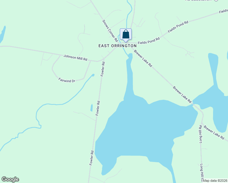 map of restaurants, bars, coffee shops, grocery stores, and more near 32 Fowler Road in Orrington