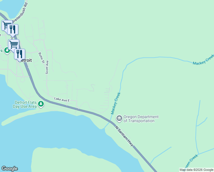 map of restaurants, bars, coffee shops, grocery stores, and more near 135 Weber Street in Detroit