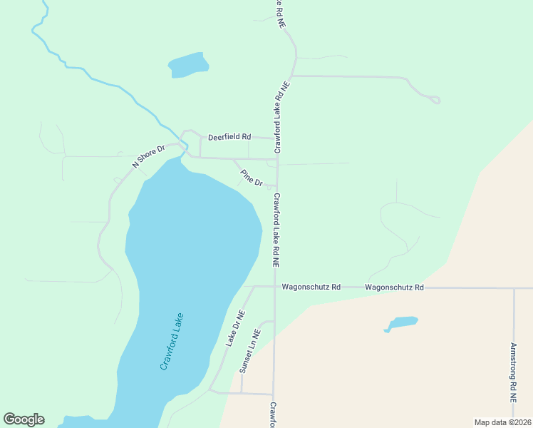 map of restaurants, bars, coffee shops, grocery stores, and more near 1001-1299 Crawford Lake Road Northeast in Kalkaska