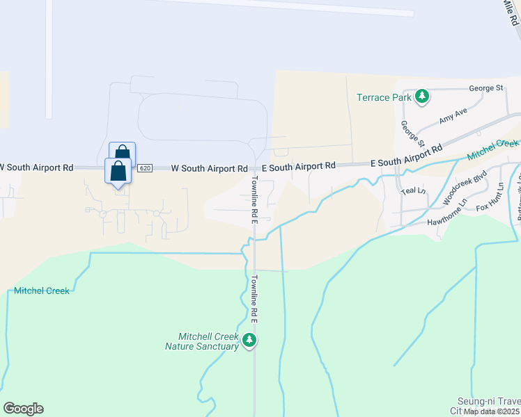 map of restaurants, bars, coffee shops, grocery stores, and more near 3134 Townline Road East in Traverse City