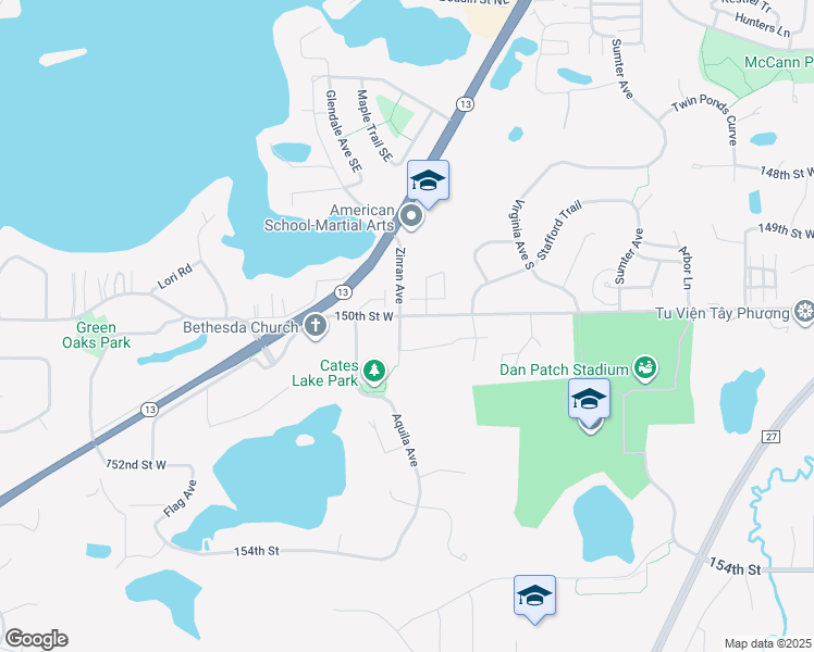 map of restaurants, bars, coffee shops, grocery stores, and more near 15009 Zinran Avenue in Savage