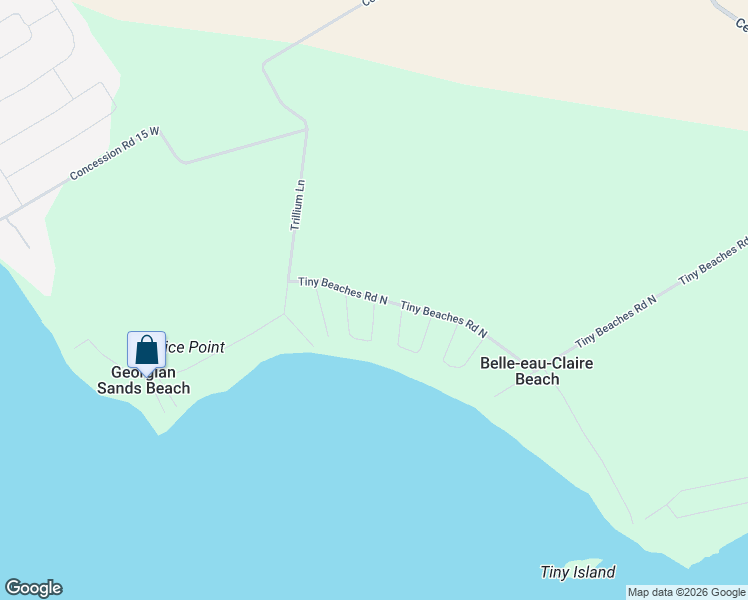 map of restaurants, bars, coffee shops, grocery stores, and more near 1 Tranquility Avenue in Simcoe County