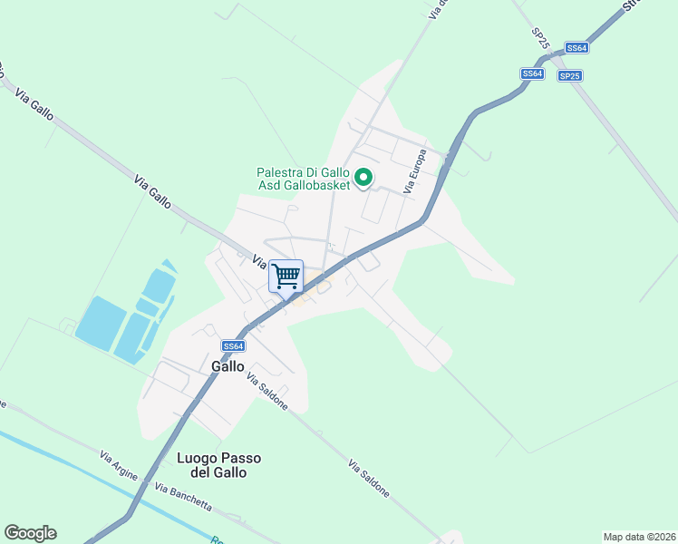 map of restaurants, bars, coffee shops, grocery stores, and more near 91 Via Nazionale in Gallo