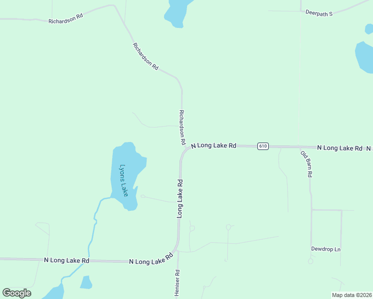 map of restaurants, bars, coffee shops, grocery stores, and more near 10901 Long Lake Road in Traverse City