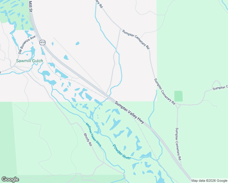 map of restaurants, bars, coffee shops, grocery stores, and more near 604 Oregon 410 in Sumpter