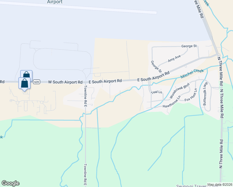 map of restaurants, bars, coffee shops, grocery stores, and more near 3210 Cattail Court in Traverse City