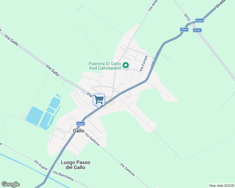 map of restaurants, bars, coffee shops, grocery stores, and more near 91 Via Nazionale in Gallo