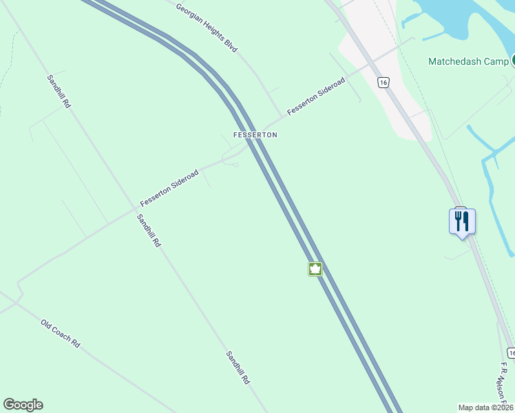 map of restaurants, bars, coffee shops, grocery stores, and more near Trans-Canada Highway in Coldwater