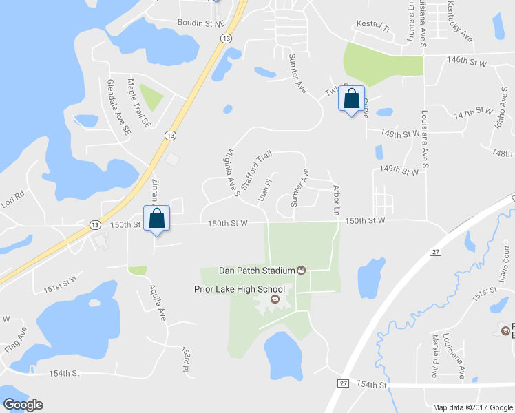 map of restaurants, bars, coffee shops, grocery stores, and more near 15783 Virginia Avenue South in Savage