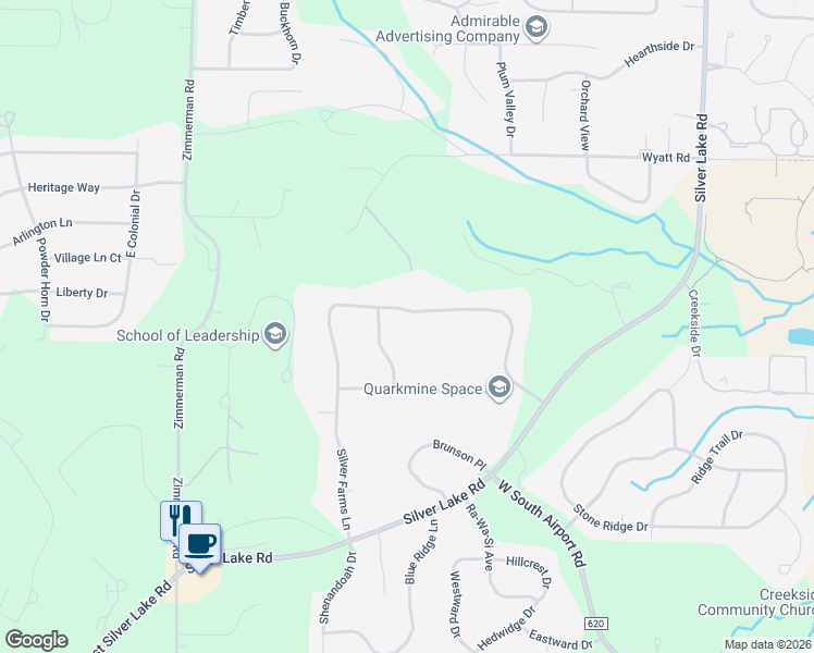 map of restaurants, bars, coffee shops, grocery stores, and more near 3300-3696 Silver Farms Ln in Traverse City