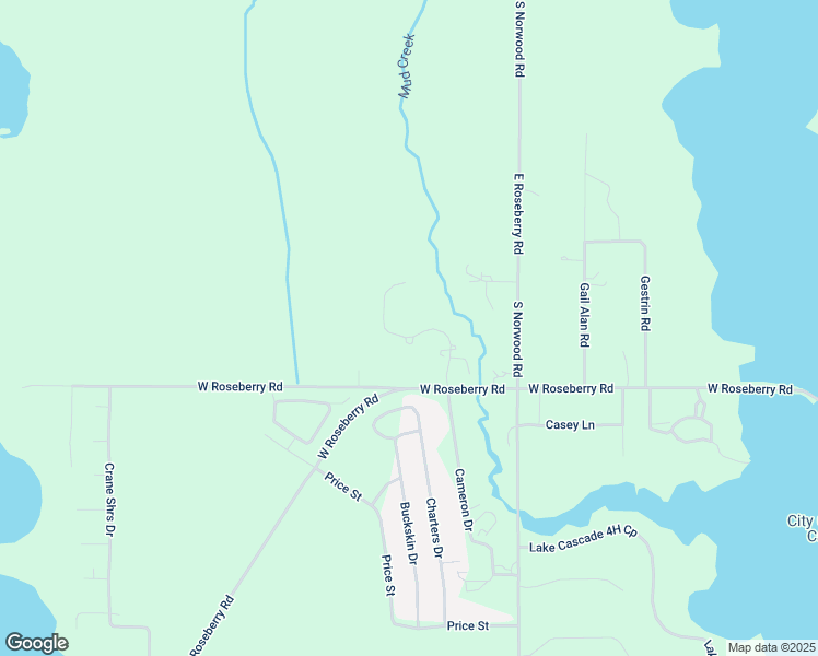 map of restaurants, bars, coffee shops, grocery stores, and more near 13158 Cameron Drive in Donnelly
