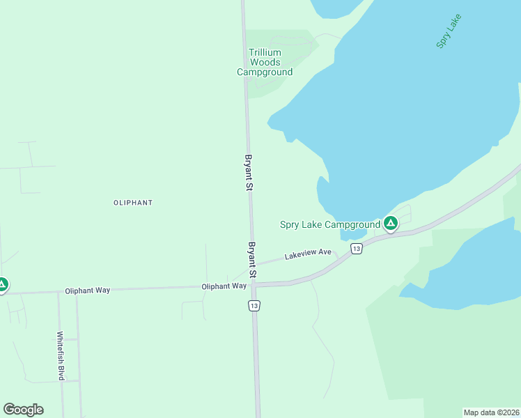 map of restaurants, bars, coffee shops, grocery stores, and more near 47 Bryant Street in South Bruce Peninsula