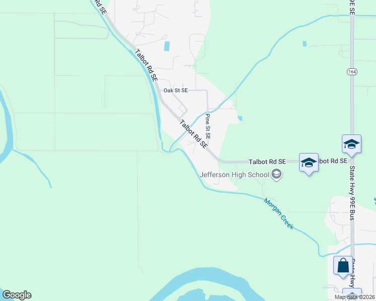 map of restaurants, bars, coffee shops, grocery stores, and more near 1878 Talbot Road Southeast in Jefferson