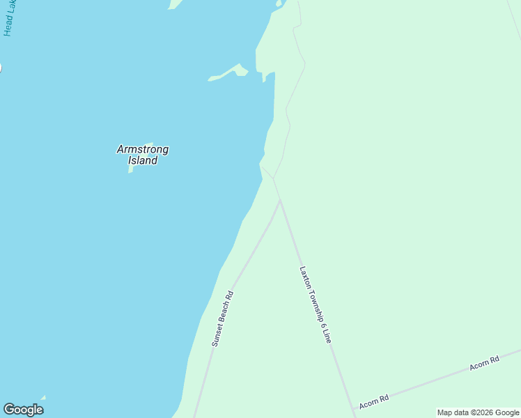 map of restaurants, bars, coffee shops, grocery stores, and more near 223 Sunset Beach Road in Kirkfield