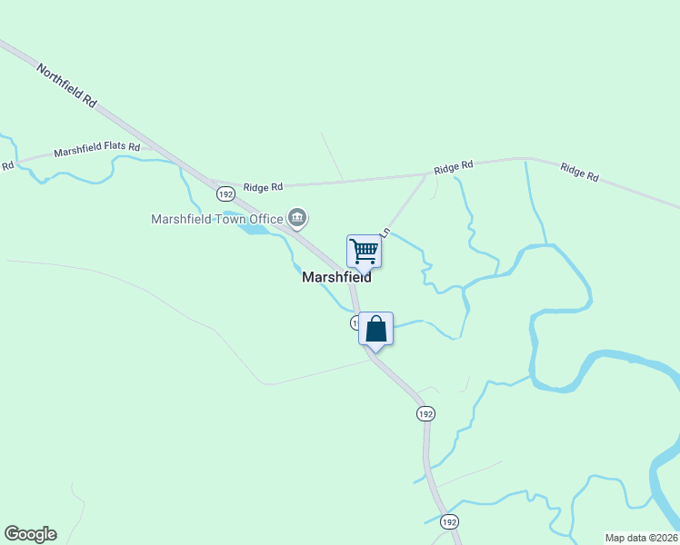 map of restaurants, bars, coffee shops, grocery stores, and more near Maine 192 in Marshfield