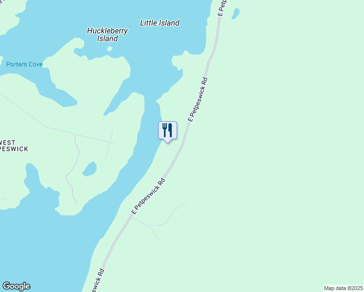 map of restaurants, bars, coffee shops, grocery stores, and more near East Petpeswick Road in East Petpeswick