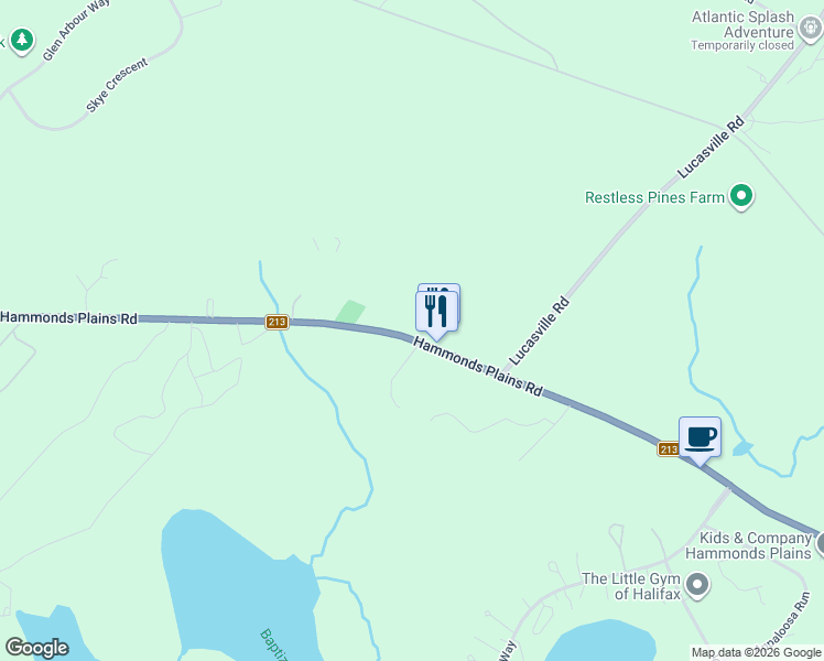 map of restaurants, bars, coffee shops, grocery stores, and more near 1699 Hammonds Plains Road in Hammonds Plains