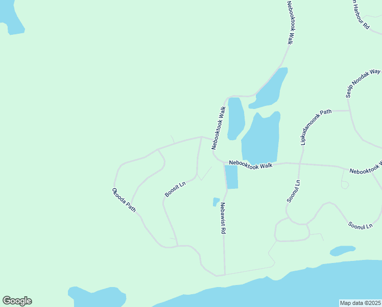 map of restaurants, bars, coffee shops, grocery stores, and more near 242 Boosit Lane in Lake Charlotte