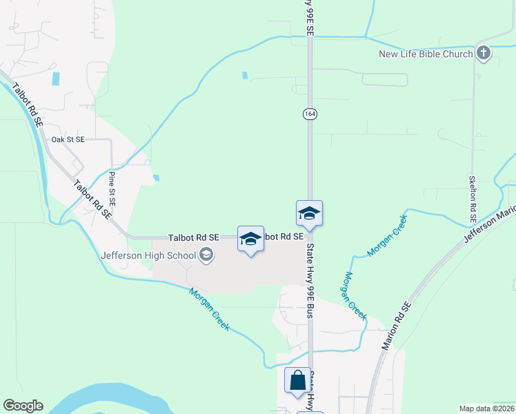 map of restaurants, bars, coffee shops, grocery stores, and more near 15361 Jefferson Highway 99E Southeast in Jefferson