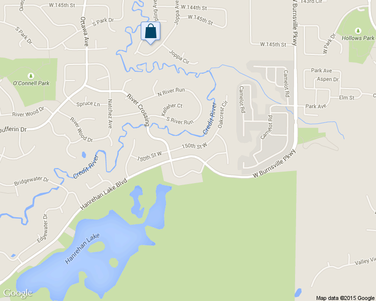 map of restaurants, bars, coffee shops, grocery stores, and more near 4281 West 150th Street in Savage