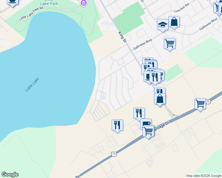 map of restaurants, bars, coffee shops, grocery stores, and more near in Midland