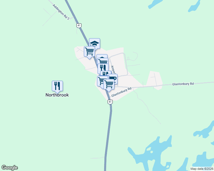 map of restaurants, bars, coffee shops, grocery stores, and more near 12269 Highway 41 in Northbrook