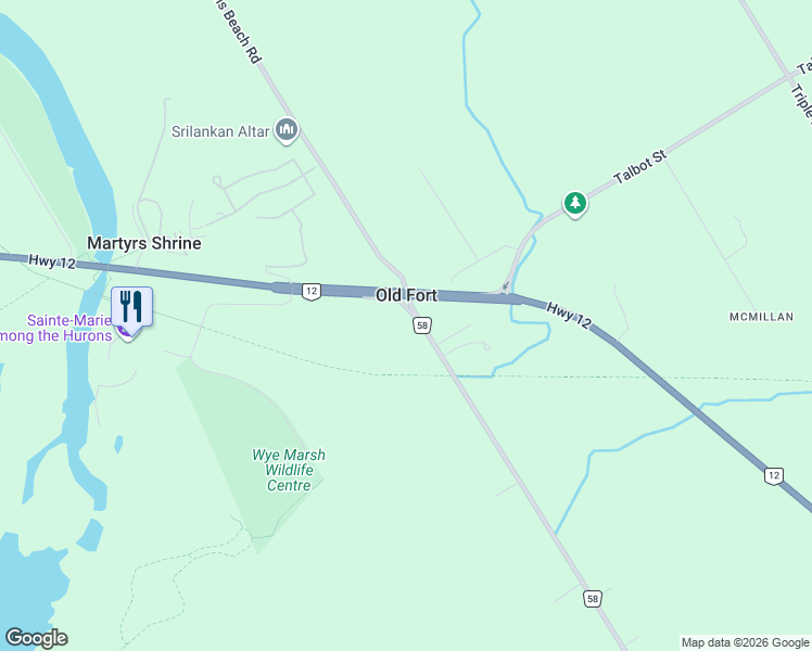 map of restaurants, bars, coffee shops, grocery stores, and more near 2862 Old Fort Road in Midland
