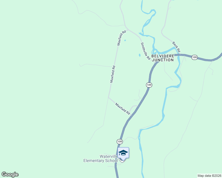 map of restaurants, bars, coffee shops, grocery stores, and more near 272 Maxfield Road in Waterville