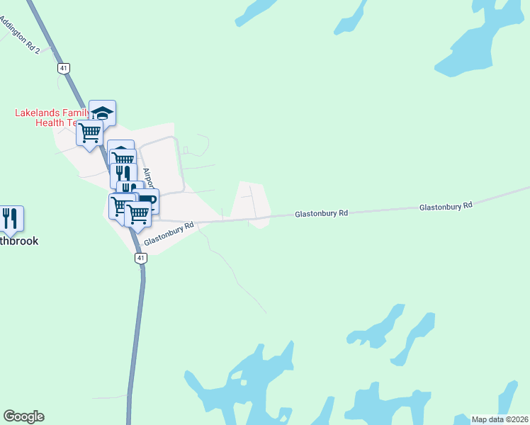 map of restaurants, bars, coffee shops, grocery stores, and more near 131 Glastonbury Road in Northbrook