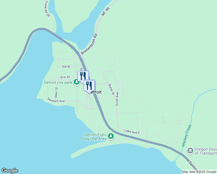 map of restaurants, bars, coffee shops, grocery stores, and more near 110 Butte Street in Detroit