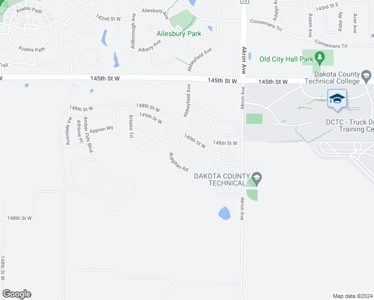 map of restaurants, bars, coffee shops, grocery stores, and more near in Rosemount