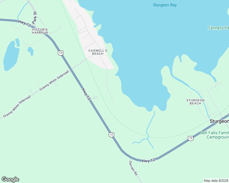 map of restaurants, bars, coffee shops, grocery stores, and more near 101 Maskinonge Road in Simcoe County