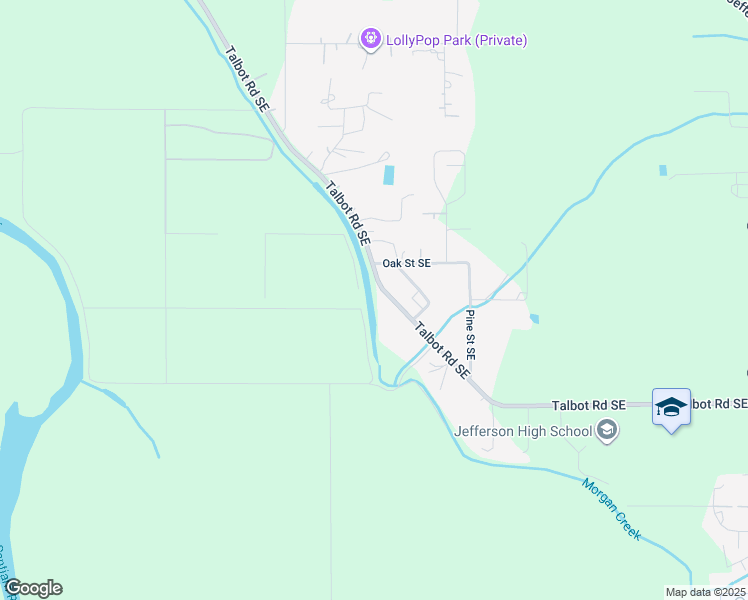 map of restaurants, bars, coffee shops, grocery stores, and more near 1757 Talbot Road Southeast in Jefferson