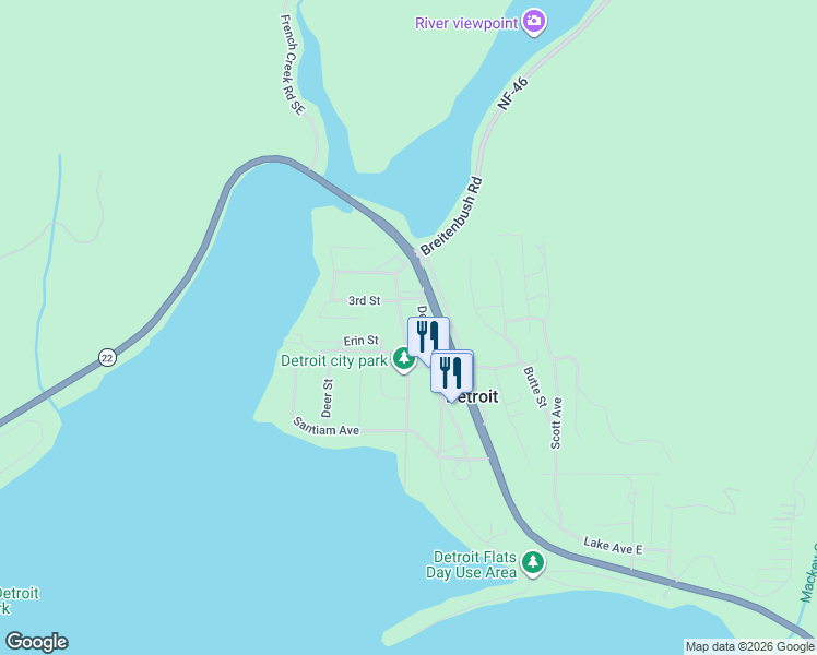 map of restaurants, bars, coffee shops, grocery stores, and more near 150 North Patton Road in Detroit