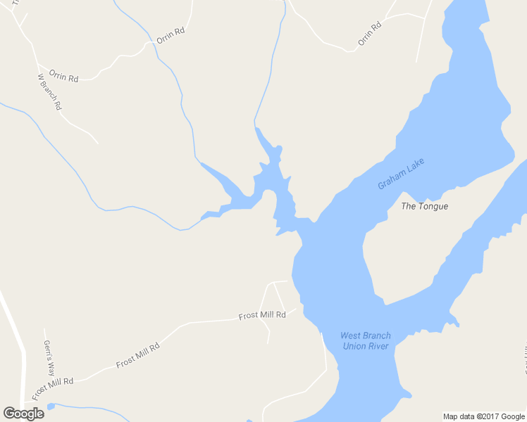 map of restaurants, bars, coffee shops, grocery stores, and more near 221 Frost Mill Road in Mariaville