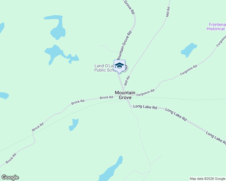 map of restaurants, bars, coffee shops, grocery stores, and more near 1010 Brock Road in Mountain Grove