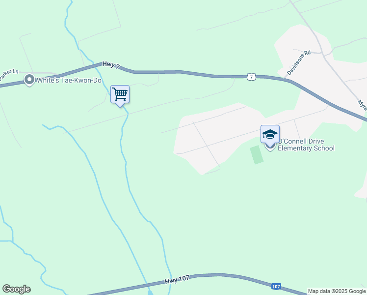 map of restaurants, bars, coffee shops, grocery stores, and more near 97 O'Connell Drive in Porters Lake