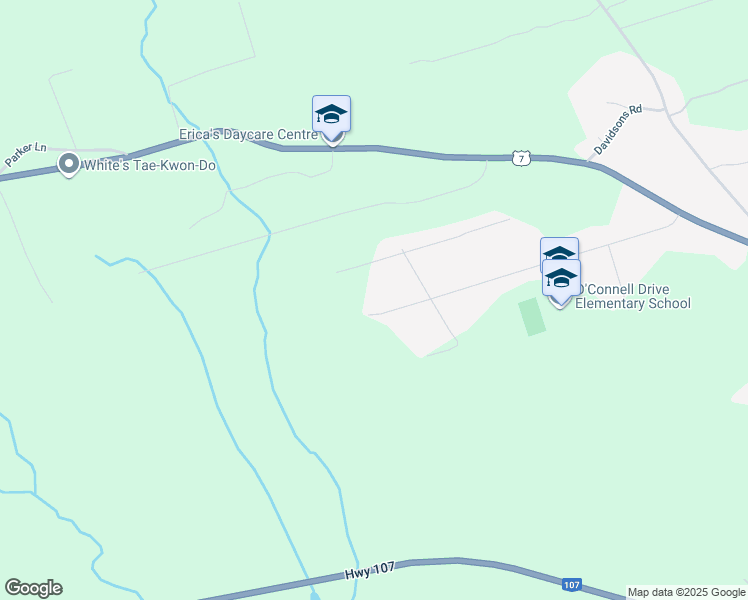 map of restaurants, bars, coffee shops, grocery stores, and more near 97 O'Connell Drive in Porters Lake