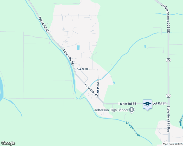 map of restaurants, bars, coffee shops, grocery stores, and more near 1864 Oak St SE in Jefferson