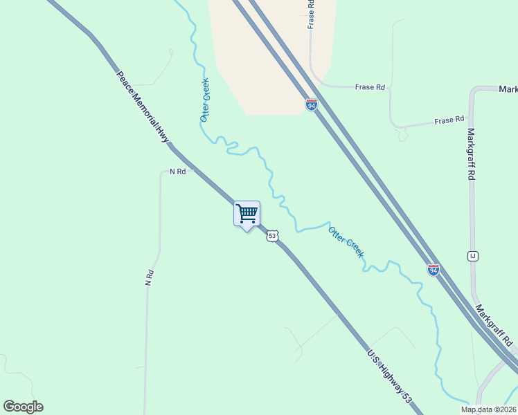 map of restaurants, bars, coffee shops, grocery stores, and more near 6697 U.S. 53 in Eau Claire