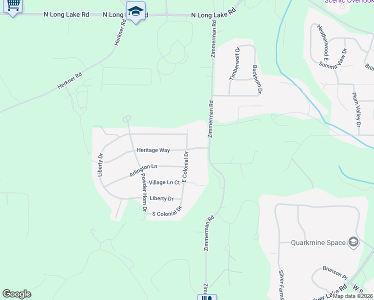 map of restaurants, bars, coffee shops, grocery stores, and more near 3538 East Colonial Drive in Traverse City