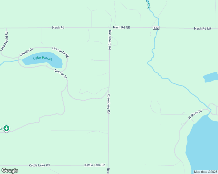 map of restaurants, bars, coffee shops, grocery stores, and more near 1572 Rosenberg Road in Kalkaska