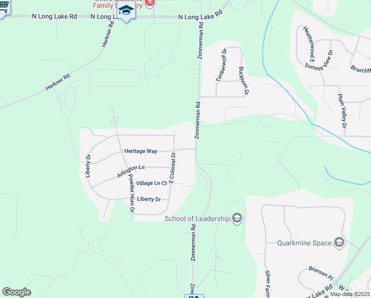 map of restaurants, bars, coffee shops, grocery stores, and more near 5055 Heritage Way in Traverse City