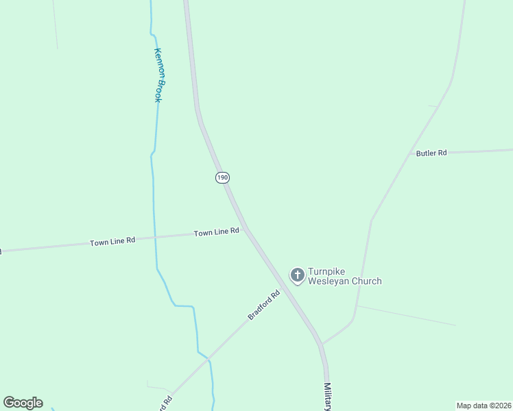 map of restaurants, bars, coffee shops, grocery stores, and more near 2282 Military Turnpike in West Chazy